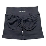 HISTELLO Impact Shorts Df Substitute High Waist Women Yoga Workout Short Seamless Leggings Stretch Fitness Running Gym Shorts