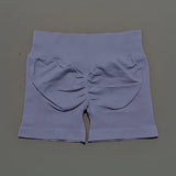 HISTELLO Impact Shorts 4.5" Women Yoga Shorts Seamless Low Waist Scrunch Bum Gym Leggings Workout Stretch Fitness Sports Shorts