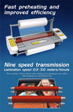 9460T A2+ 110V 220V Paper Laminating Machine Four Roller Cold Hot Laminator Rolling Machine film photo Laminating Machine