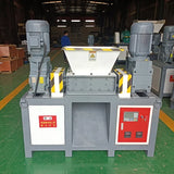 Small double-shaft shredder, domestic waste woven bag, waste fabric shredded and broken