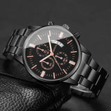 Fashion Business Men Watches Luxury Calendar Quartz Wristwatch for Man Clock Relogio Masculino Montre Homme（Without Box）