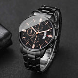 Fashion Business Men Watches Luxury Calendar Quartz Wristwatch for Man Clock Relogio Masculino Montre Homme（Without Box）