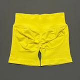 HISTELLO Impact Shorts 4.5" Women Yoga Shorts Seamless Low Waist Scrunch Bum Gym Leggings Workout Stretch Fitness Sports Shorts