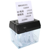 A6 Portable Mini Paper Shredder Electric USB Battery Operated Desktop Shredder Documents Paper Cutting Tool for Home Office