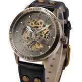 Wrist Watch For Men Waterproof Automatic Mechanical Watch Men's watch Retro montre homme with Genuine Leather relogio masculino