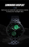 WM Watch Automatic Mechanical Watches Men Lunar Moon Phase Sapphire Waterproof Man Luminous Twin Moons Welly Merck Watch WM142