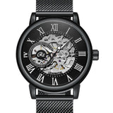 Mechanical Hand Wind Watch for Men Top Brand Luxury Fashion Skeleton Mesh Strap Wristwatch Male Clock Montre Homme Drop Shipping