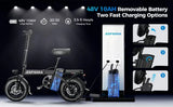 New 500W Adult Electric Bicycle,Folding Electric Bike,25MPH 48V15Ah,14 Inch Sports E Bike,Certified Ul2849,Free Local Shipping