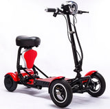 Foldable Four Wheel Electric Scooter for Old People Seniors Travel Folding Mobility Scooter 4 Wheels 250W Protable