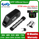 Original 21700 EBike Battery 48V 52V 25Ah 24Ah 60V 72V 36V 20Ah Electric Bicycle Bateria for 2000W 1500W 1000W 500W 350W 250W
