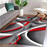 VIKAMA printed pattern line-feel living room coffee table carpet bedroom bedside non-slip stylish mat home decoration