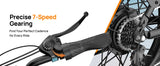 1000W E20 Electric Bike | 48V 13Ah Removable Battery, 20MPH, 20''X3" Fat Tire, 7-Speed Electric Bicycles with Dual Disc Brake