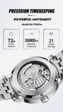 WM Watch Automatic Mechanical Watches Men Lunar Moon Phase Sapphire Waterproof Man Luminous Twin Moons Welly Merck Watch WM142
