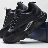 Trendy Sporty Casual Shoes B22 Retro Unisex Breathable Dad Sneakers Fashionable Mesh Upper Rubber Sole All-Season Footwear