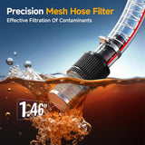 TaskStar 12V 13GPM Electric Diesel Transfer Pump with Hoses for Diesel Kerosene Transformer Oil Self-Priming Pump for Home Farm