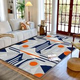 VIKAMA Simple Luxury Crystal Carpet Home Living Room Bedroom Sofa Coffee Table Rug and Home Anti-Slip Floor Mat Decoration