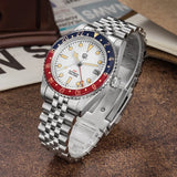 Watchdives WD6542 Mechanical Watch NH34 Automatic Movement Bubble Domed Sapphire Crystal Luxury Watch 100m Waterproof Mens Watch