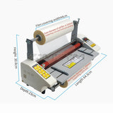 9460T A2+ 110V 220V Paper Laminating Machine Four Roller Cold Hot Laminator Rolling Machine film photo Laminating Machine