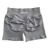 HISTELLO Impact Shorts Df Substitute High Waist Women Yoga Workout Short Seamless Leggings Stretch Fitness Running Gym Shorts