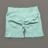 HISTELLO Impact Shorts 4.5" Women Yoga Shorts Seamless Low Waist Scrunch Bum Gym Leggings Workout Stretch Fitness Sports Shorts