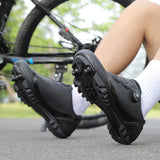 Unisex MTB Mountain Road Bike lock Shoes Breathable Non-slip Wear-resistant Pedal Bicycle Outdoor Competitive Bicycle Equipment