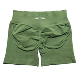 HISTELLO Impact Shorts Df Substitute High Waist Women Yoga Workout Short Seamless Leggings Stretch Fitness Running Gym Shorts
