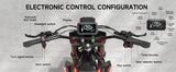 QRONGE X1 Spark Electric Dirt Bike 4500W Peak&Up to 60 Miles 50MPH 60V 28.8Ah Battery E-Bike 14/12" Fat Tire Electric Motorcycle