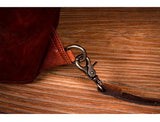 Men's Handmade Leather Chest Bag, Casual Crossbody Bag, Top-Grain Vegetable-Tanned Cowhide Single-Shoulder Bag