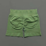 HISTELLO Impact Shorts 4.5" Women Yoga Shorts Seamless Low Waist Scrunch Bum Gym Leggings Workout Stretch Fitness Sports Shorts