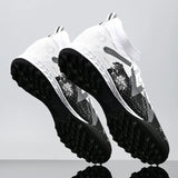 Professional Soccer Shoes TF Broken Nail Teenagers Durable Looking HighTops Training Shoes Adult Outdoors Non Slip FootballShoes