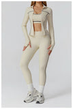 Yoga Set 2/3PCS Sports Outfits Women Clothes Fitness Tracksuit Gym Legging Workout Long Sleeved Female Bra Yoga Suit Sportswear
