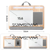 Lap Desk With Pillow Cushion Portable Laptop Desk With Wrist Rest, Mouse Pad, Phone Holder Computer Laptop Stand
