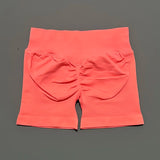 HISTELLO Impact Shorts 4.5" Women Yoga Shorts Seamless Low Waist Scrunch Bum Gym Leggings Workout Stretch Fitness Sports Shorts