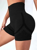 Yoga Shorts Cross-border Honey Buttocks Buttocks Sports High Waist Abdomen Stretch Tight-fitting Anti-glare Quick-drying Fitness