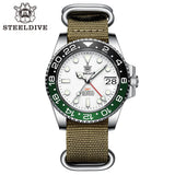 STEELDIVE SD1993 White Dial 60 Clicks Ceramic Bezel 41MM Case Sapphire Glass BGW9 Luminous 300M NH34 Mechanical Men Dive Watches