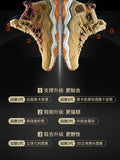 RAX Men Hiking Shoes Mid-top Waterproof Outdoor Sneaker Men Leather Trekking Boots Trail Camping Climbing Hunting Sneakers Women