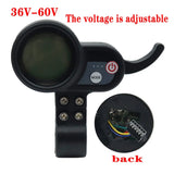 Electric scooter controller with display for 36V 48V 52V 60V brushless motor includes aluminum alloy housing with grooves design