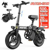 Electric Bike 750W Peak Motor 48V15AH Removable Lithium Battery Aldult Foldable E Bike LCD Display 14-inch Tire Electric Bicycle