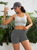 Women High Waist Butt Lift Sports Short Pants High Stretch Qyuick-Drying Breathable Yoga Shorts Athletic Tights