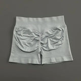 HISTELLO Impact Shorts 4.5" Women Yoga Shorts Seamless Low Waist Scrunch Bum Gym Leggings Workout Stretch Fitness Sports Shorts