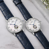 MIYOTA 9029 Men Mechanical Wristwatches Luxury Brand I&W Ultrathin Tourbillon Automatic Watch Men Sapphire Leather Montre Homme
