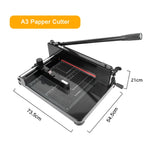 Manual Paper Cutter A4/A3 Paper Trimmer Sheets Die Cutters 858-A3 858-A4 Heavy Duty Guillotine Thick Layer Paper Cutter