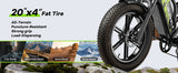 Cybervelo 1600W Peak E-bike for adults, 30+MPH Electric Dirt Bike, E-Motocycle Off-road ,Full Suspension Sonw Beach Urban EK11