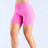 HISTELLO Impact Shorts Df Substitute High Waist Women Yoga Workout Short Seamless Leggings Stretch Fitness Running Gym Shorts