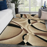 VIKAMA printed pattern line-feel living room coffee table carpet bedroom bedside non-slip stylish mat home decoration