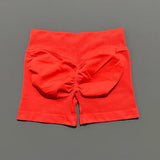 HISTELLO Impact Shorts 4.5" Women Yoga Shorts Seamless Low Waist Scrunch Bum Gym Leggings Workout Stretch Fitness Sports Shorts