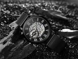 Mechanical Hand Wind Watch for Men Top Brand Luxury Fashion Skeleton Mesh Strap Wristwatch Male Clock Montre Homme Drop Shipping