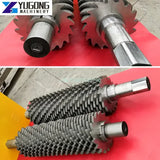 Car Tire Plastic Shredder Crusher Double Shaft Recycling Shredder Bottle Crusher Customized Industrial Waste Tyre Crush Shredder