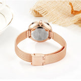 CURREN 9020 Small Dial Quartz Watch for Ladies, Waterproof Elegant Mesh Strap Fashion Wristwatch
