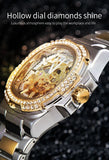 LONGLUX automatic man watch luxury stainless steel wholesale mechanical wristwatches skeleton waterproof diamond watch man watch